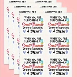 Support Small Business Stickers, 60pcs